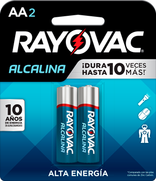 Pilas Alcalinas AA por 2 u. Rayovac - grimbergdentales
